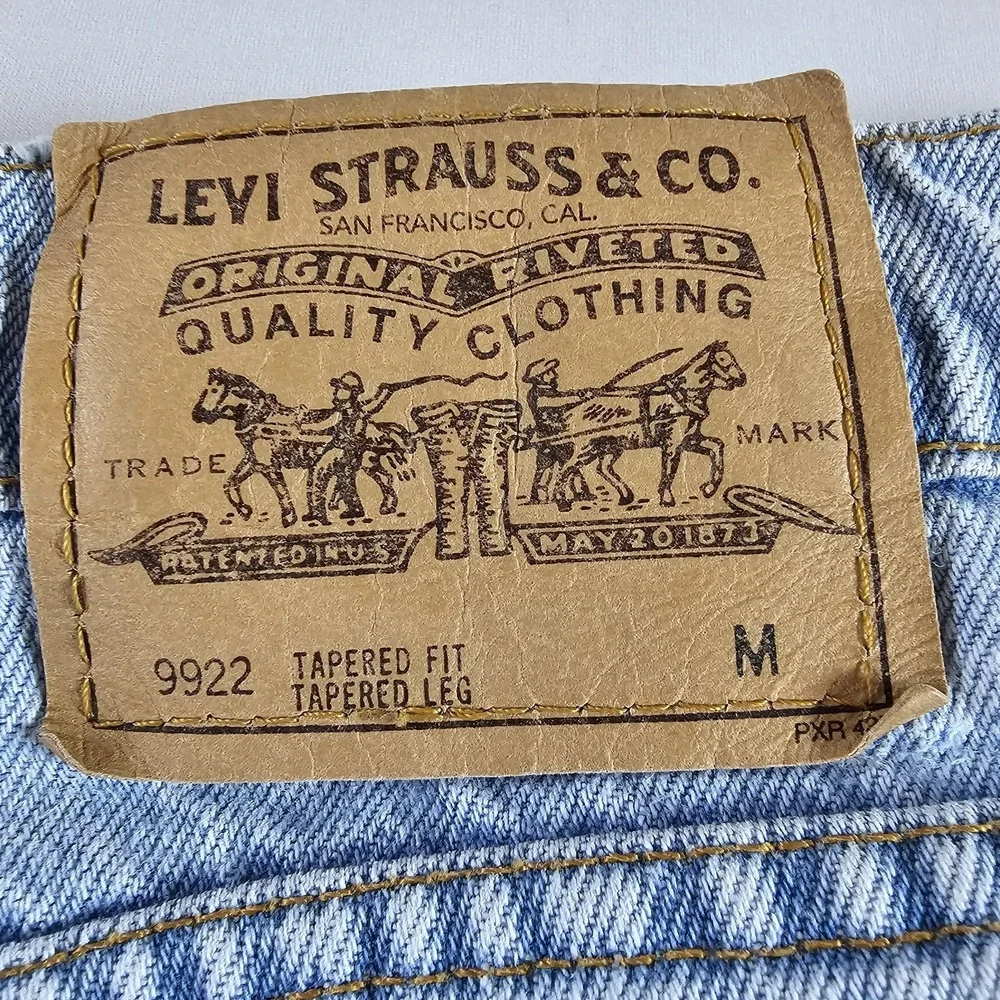 Vtg Levi Orange Made In USA Tab 9922 Tapered Fit Size 20 MED Women's Jeans *READ